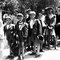 Abraham Gafni (mit Mütze in der Hand) und sein Bruder Poldi (der Dritte von links) bei der Ankunft in Haifa am 2. Juni 1939 (Bildquelle: Abraham Gafni)